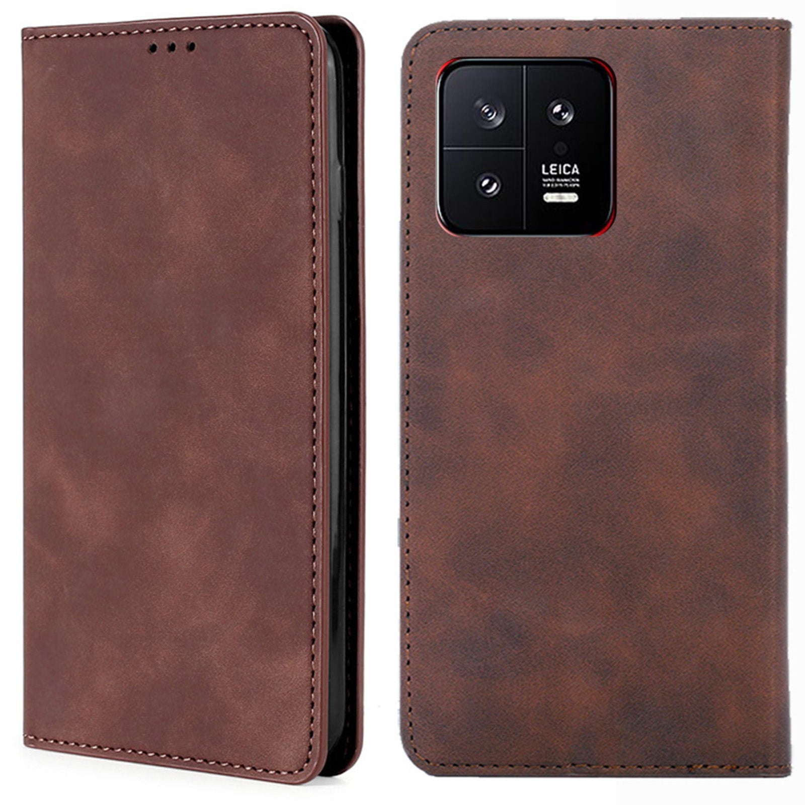 For Xiaomi 13 5G Anti-Scratch PU Leather Card Slot Stand Phone Case Skin-touch Feeling Magnetic Absorption Flip Cover For Xiaomi 13 5G Anti-Scratch PU Leather Card Slot Stand Phone Case Skin-touch Feeling Magnetic Absorption Flip Cover